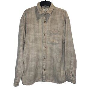 Abercrombie & Fitch Mens Soft A & F Long Sleeve Button Down Flannel Shirt L Tall